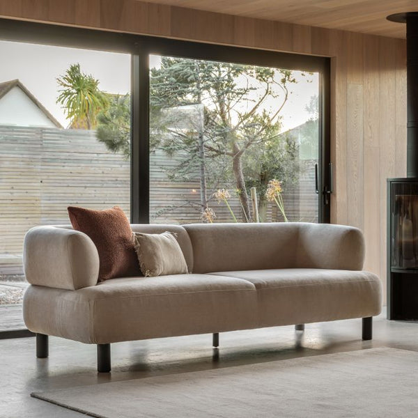 Ghedi Dayton 3 Seater Sofa Cream — SantoLusso®