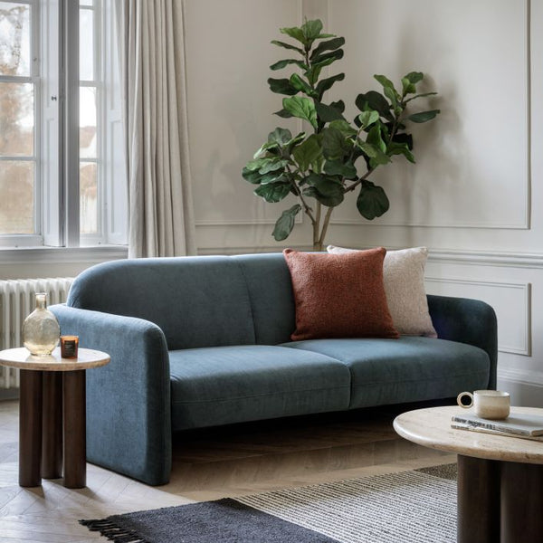 Ghedi Paolo 3 Seater Sofa Dusty Blue — SantoLusso®