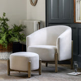 Ghedi Annatto Footstool Natural — SantoLusso®
