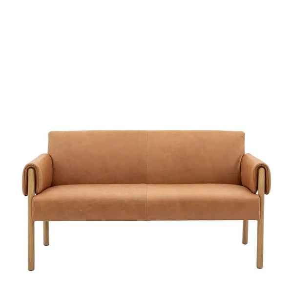 Ghedi Secci 2 Seater Sofa Brown Leather — SantoLusso®