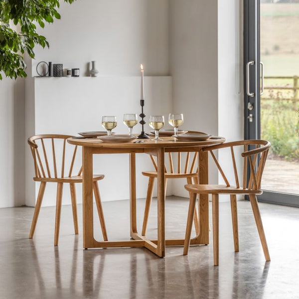 Ghedi Gianno Round Dining Table Natural — SantoLusso®