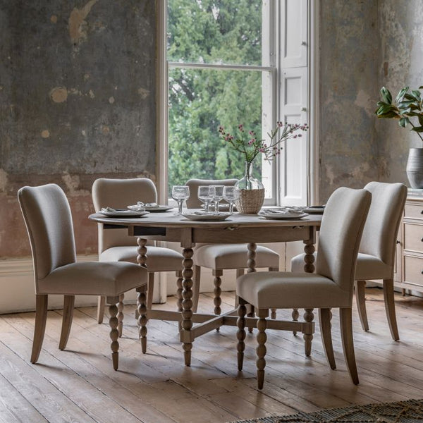 Ghedi Jacob Round Ext Dining Table — SantoLusso®