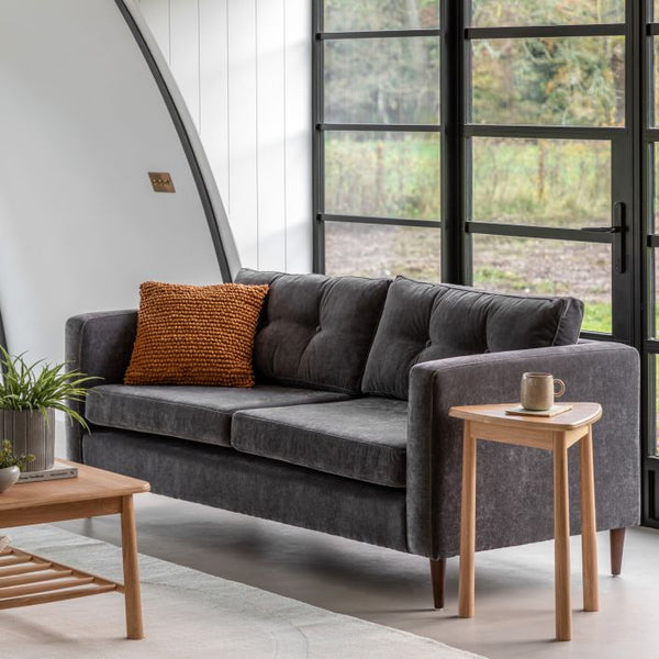 Ghedi Lorna Sofa 3 Seater Charcoal — SantoLusso®