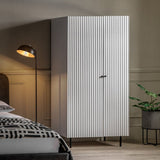 Ghedi Nicolanna 2 Door Wardrobe White — SantoLusso®