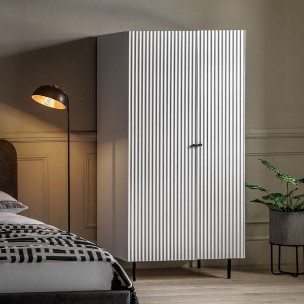 Ghedi Nicolanna 2 Door Wardrobe White — SantoLusso®