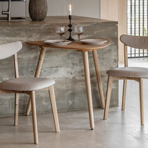 Ghedi Girola Dining Table Small Natural — SantoLusso®