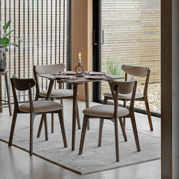 Ghedi Girola Square Dining Table Smoked — SantoLusso®