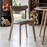 Ghedi Girola Dining Chair Natural 2pk — SantoLusso®