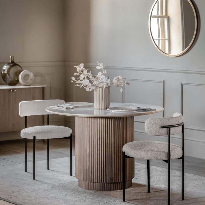Ghedi Ziam Round Dining Table — SantoLusso®
