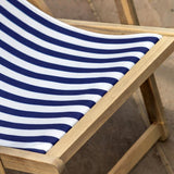 Ghedi Blu Stripe Deck Chair — SantoLusso®