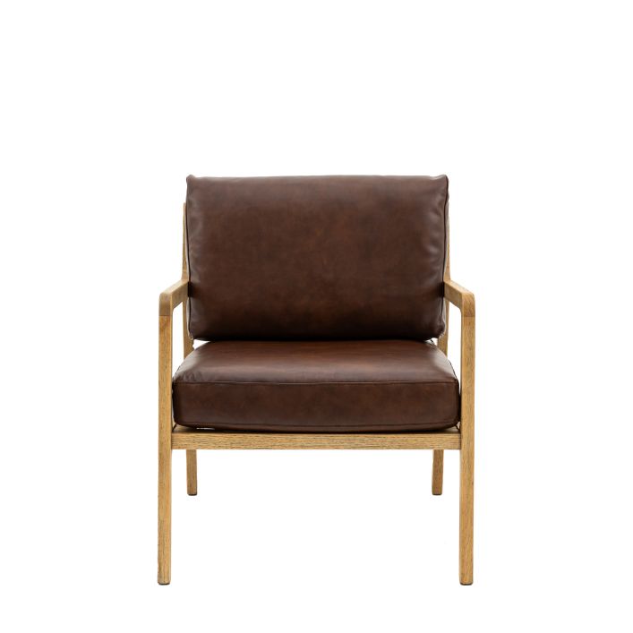 Ghedi Callari Armchair Antique Brown Leather — SantoLusso®