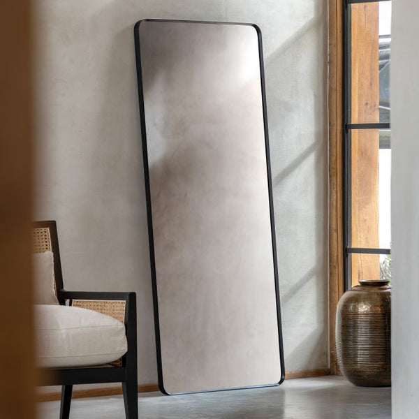 Ghedi Rivagli Leaner Mirror Black — SantoLusso®