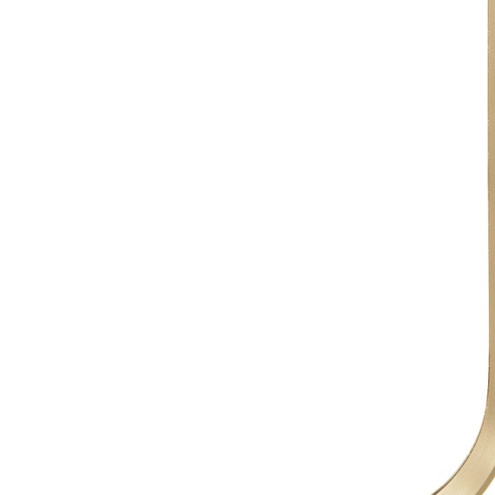 Ghedi Rivagli Leaner Mirror Gold — SantoLusso®