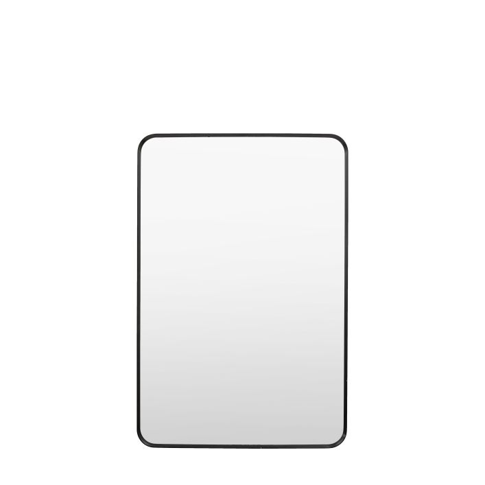 Ghedi Rivagli Rectangle Mirror Black — SantoLusso®
