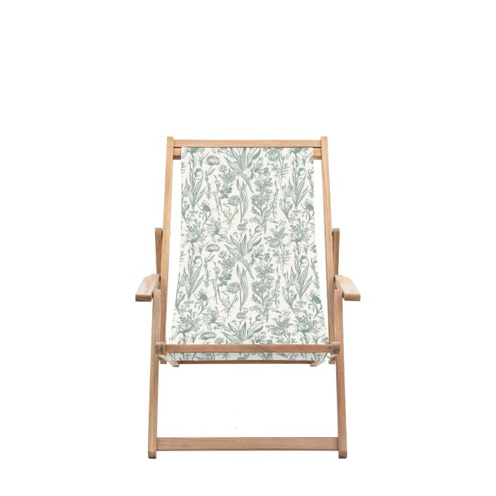 Ghedi Ippazio Deck Chair Verde Flora — SantoLusso®