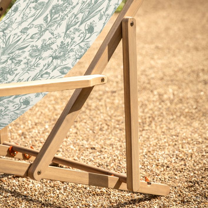 Ghedi Ippazio Deck Chair Verde Flora — SantoLusso®