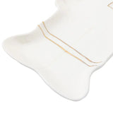 Ghedi Pearly White Nutcracker White and Gold Tray — SantoLusso®