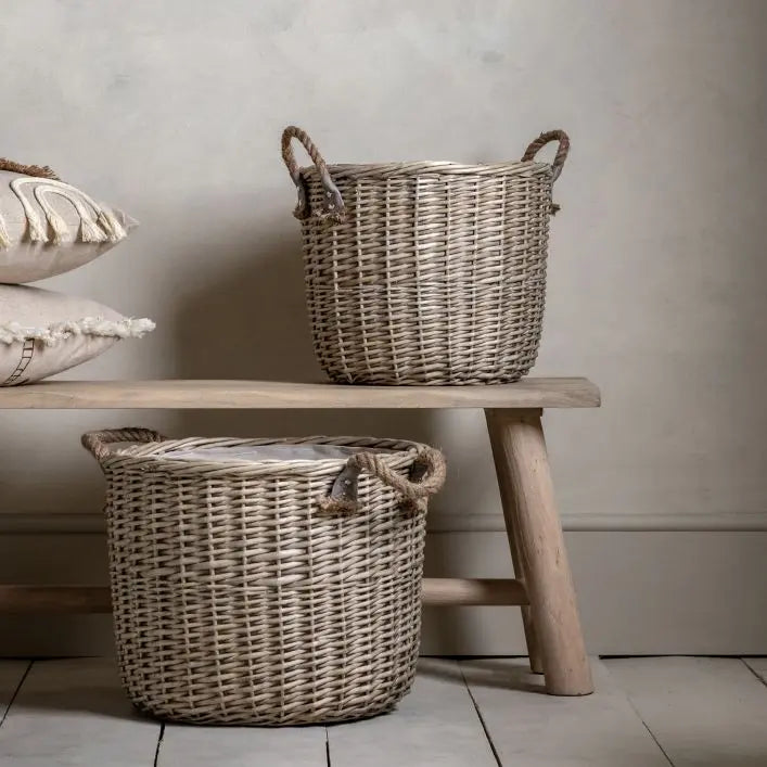 Ghedi Paraiso Round Baskets Set of 2 — SantoLusso®