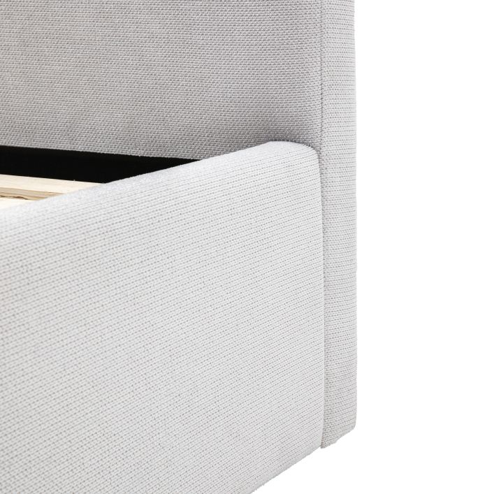 Ghedi Teziano 2 Drawer Bedstead Double Taupe — SantoLusso®
