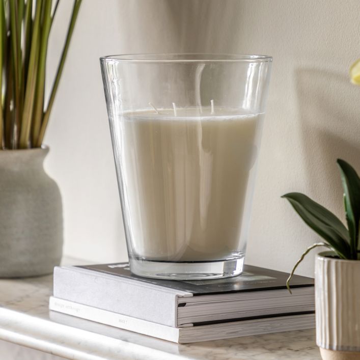 Ghedi Aroma English Pear & Freesia Glass Candle Large — SantoLusso®