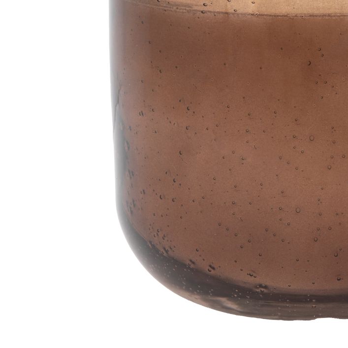 Ghedi Glass Filled Candle Small Brown Pomegranate — SantoLusso®