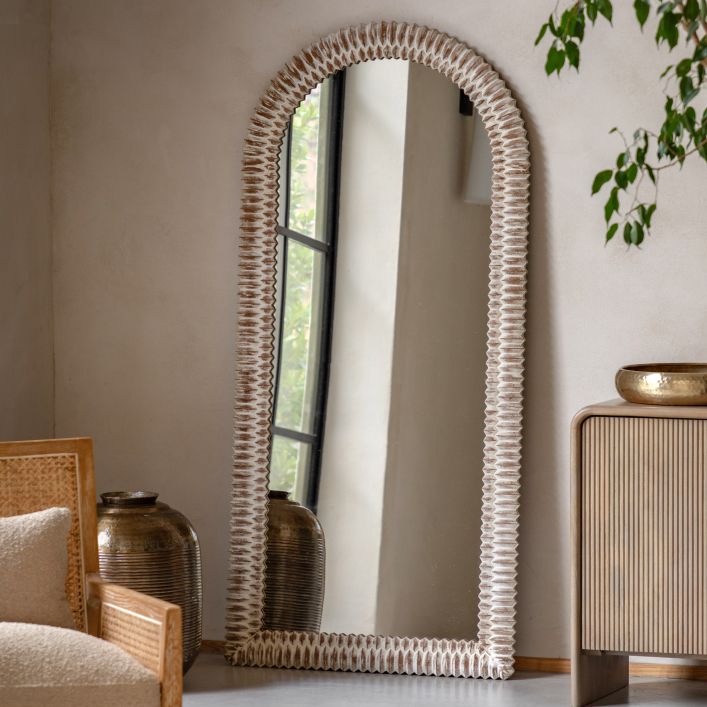 Ghedi Cadressa Arch Leaner White Wash — SantoLusso®