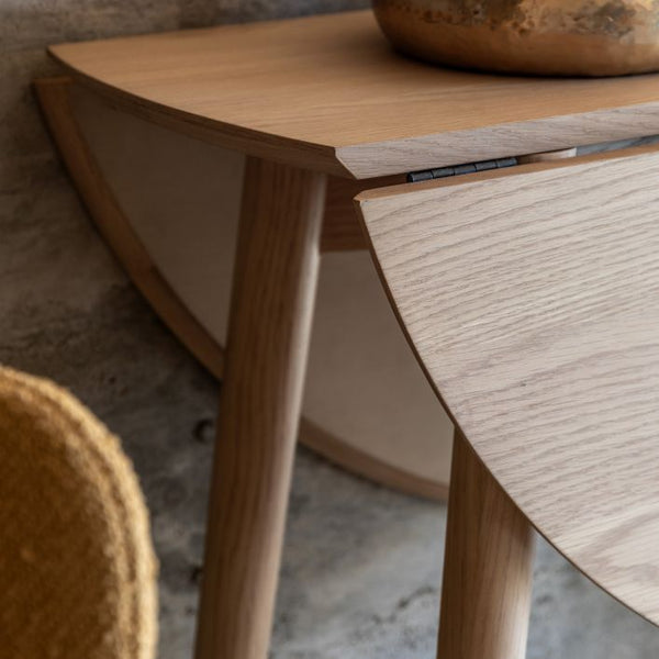 Ghedi Girola Folding Dining Table Natural — SantoLusso®