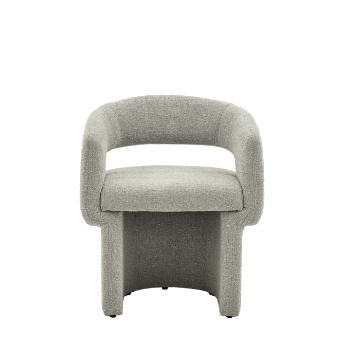 Ghedi Tempo Dining Chair Grey Boucle — SantoLusso®