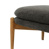 Ghedi Canello Footstool Charcoal Boucle — SantoLusso®