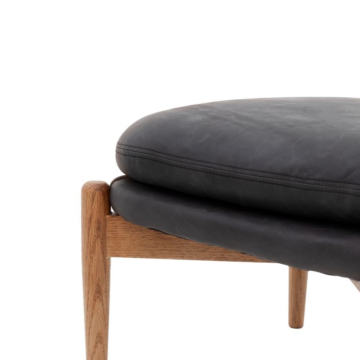 Ghedi Canello Footstool Antique Ebony — SantoLusso®