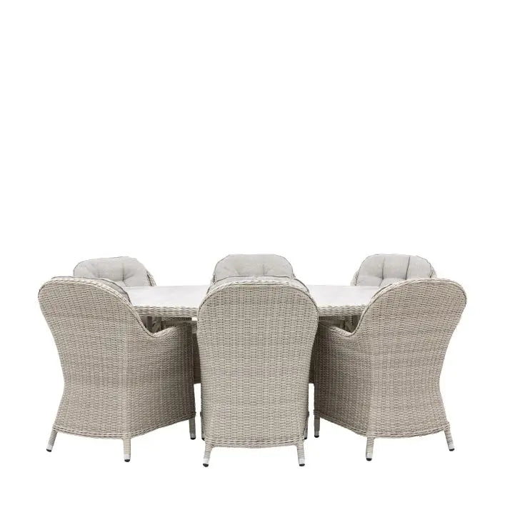 Ghedi Granna 6 Seater Oval Dining Set — SantoLusso®