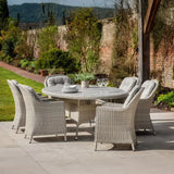 Ghedi Granna 6 Seater Oval Dining Set — SantoLusso®