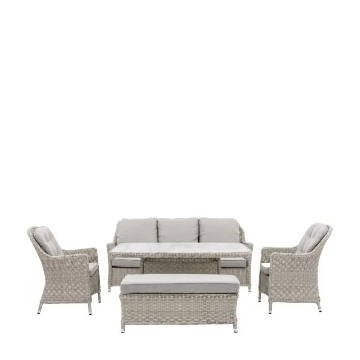 Ghedi Granna Rectangle Dining Set — SantoLusso®
