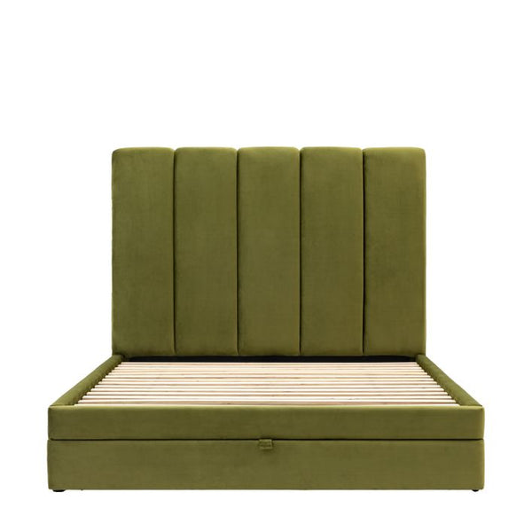 Ghedi Bora Double Bed Olive — SantoLusso®