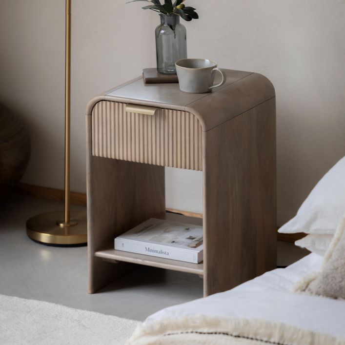 Ghedi Racca 1 Drawer Bedside Small — SantoLusso®