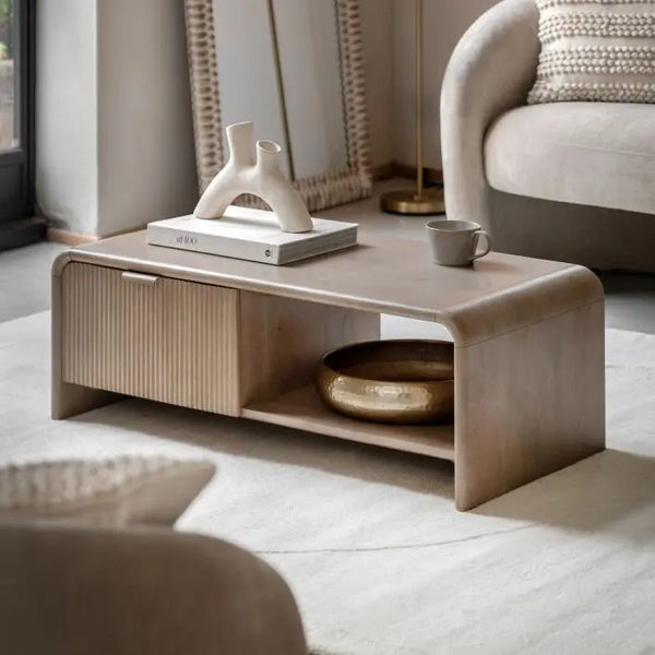 Ghedi Racca 1 Drawer Coffee Table — SantoLusso®