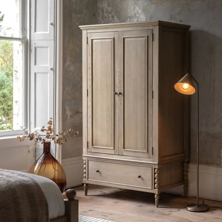 Ghedi Jacob 2 Door 1 Drawer Wardrobe — SantoLusso®