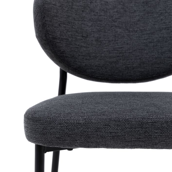 Ghedi Puro Dining Chair Charcoal 2pk — SantoLusso®