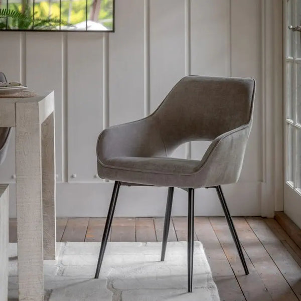Ghedi Marca Dining Chair Grey 2pk — SantoLusso®