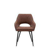 Ghedi Marca Dining Chair Brown 2pk — SantoLusso®