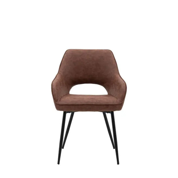 Ghedi Marca Dining Chair Brown 2pk — SantoLusso®