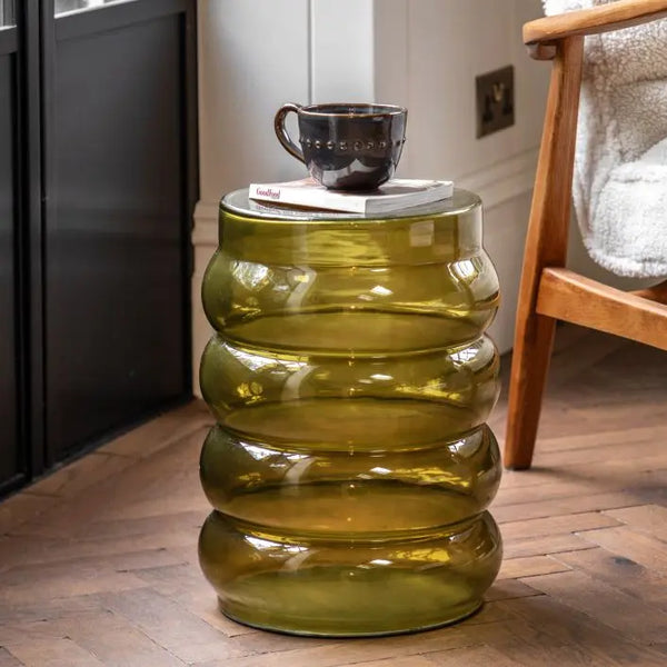 Ghedi Lucida Side Table Forest — SantoLusso®