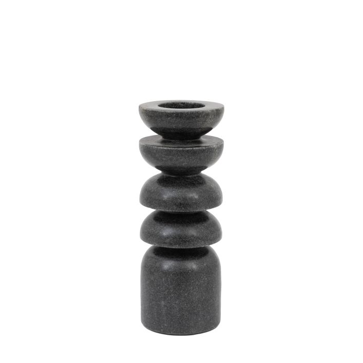 Ghedi Azuaga Marble Tealight Candlestick Grey — SantoLusso®