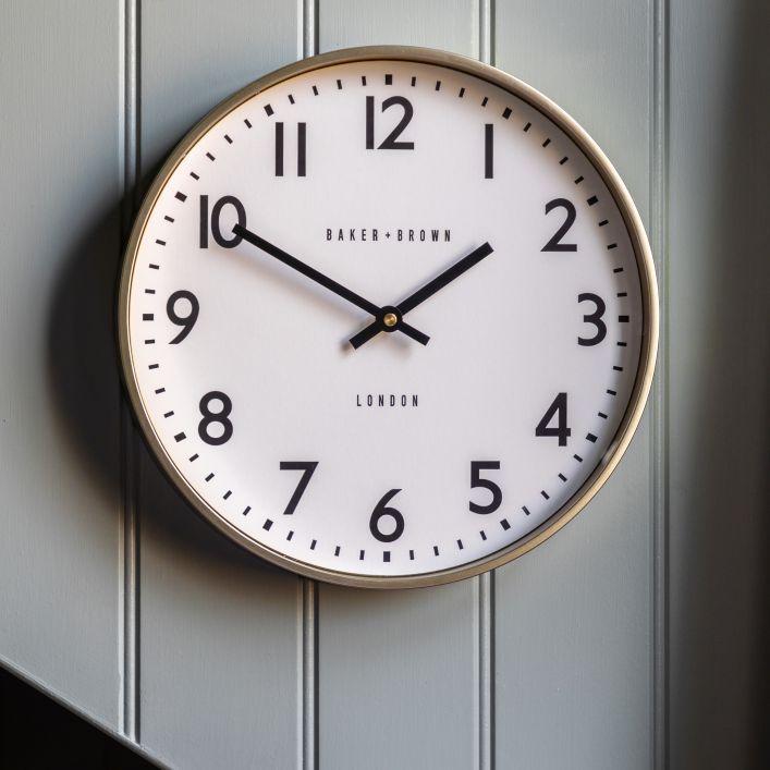 Ghedi Pelviano Wall Clock Champagne — SantoLusso®