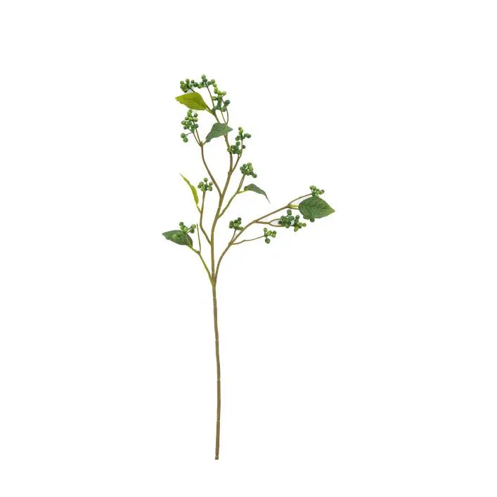 Ghedi Faux Stem Berry Foliage Green 12pk — SantoLusso®