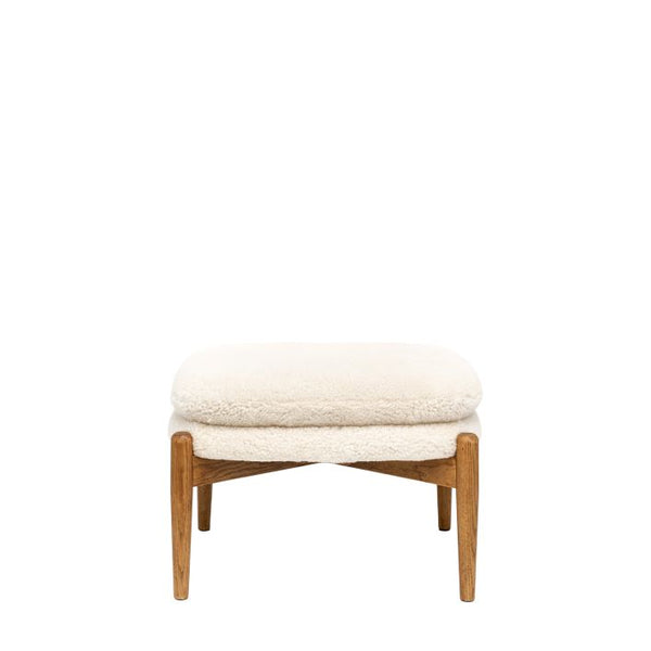 Ghedi Canello Footstool Sheepskin — SantoLusso®