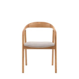 Ghedi Cabrera Upholstered Dining Chair Oak 2pk — SantoLusso®
