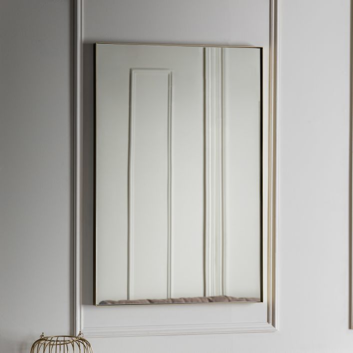 Ghedi Castrilli Rectangle Mirror Champagne — SantoLusso®