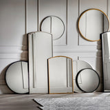Ghedi Bellagro Round Mirror Black Large — SantoLusso®