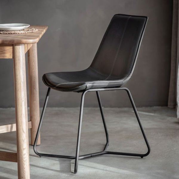 Ghedi Mosso Chair Charcoal (2pk) — SantoLusso®